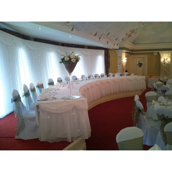 Starlight Table Skirt Mirage Wedding Backdrops
